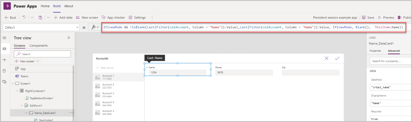 Update default property Update default property