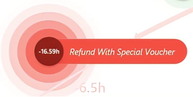 Screenshot of the 'Refund With Special Voucher' with a case comparison.