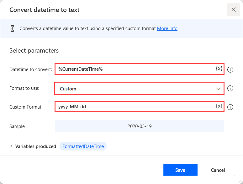 Convert Date Time To Text Power Automate Desktop