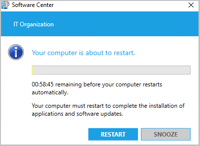 Contagem regressiva final do Software Center