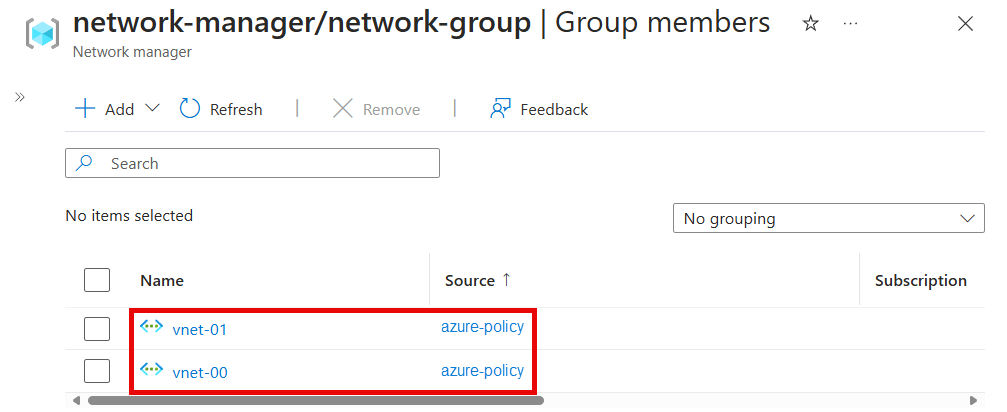 Captura de tela da associação de grupo dinâmica em Associação de Grupo.