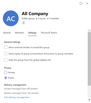 Ocultar de grupos de gaL