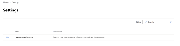 Painel de configurações do EAC para preferências