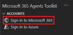 Captura de ecrã a mostrar onde iniciar sessão no Microsoft 365 e Azure.