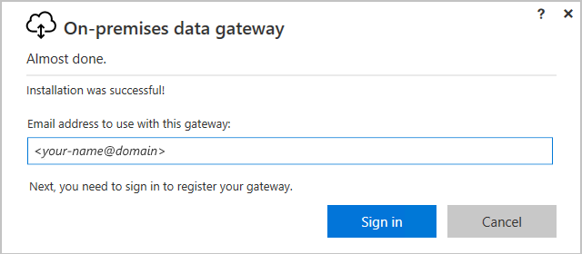 Captura de tela que mostra o prompt para fornecer uma conta de administrador global para entrar.