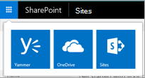 Navegação do SharePoint Server 2016 mostrando o aplicativo Viva Engage