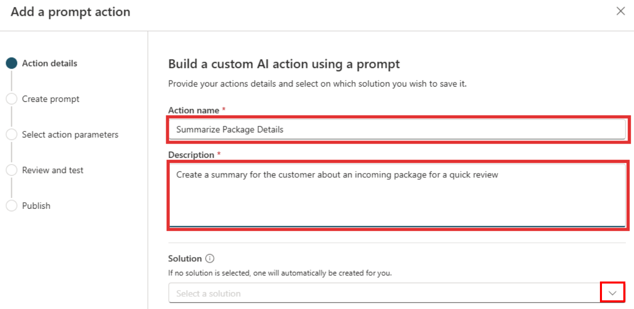 Captura de tela dos detalhes de solicitação.