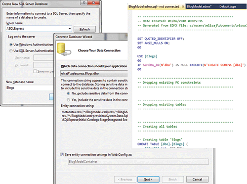 image: Create a New Empty Database and Generate Database Schema from EDM