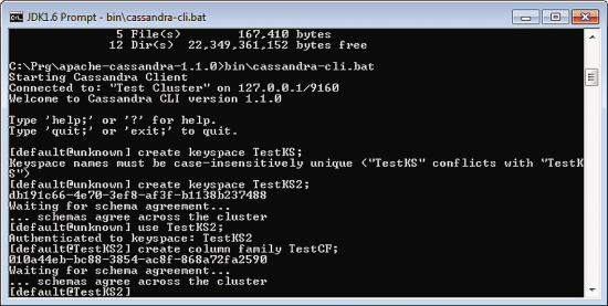 Connecting to a Running Cassandra Instance