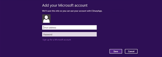 The Microsoft Account Sign-in Screen