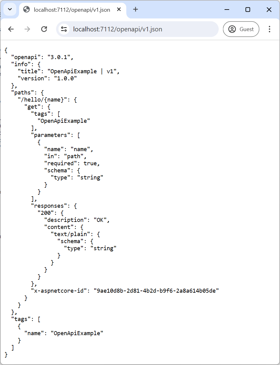 Documento do OpenAPI