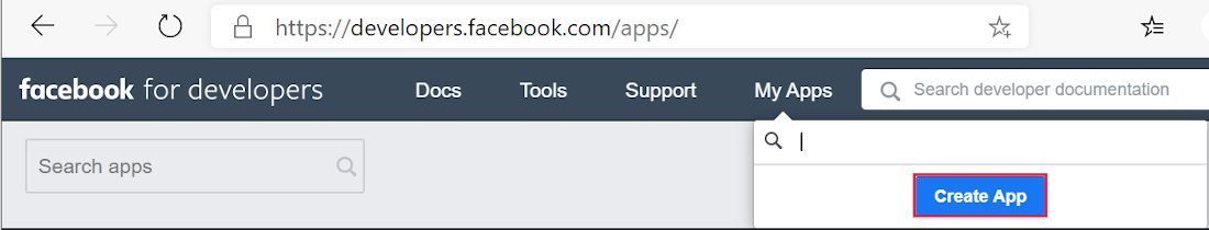 Configurar login do Facebook na plataforma Modelo