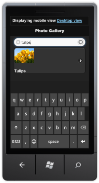 Galeria usando o estilo listview com filtragem Galeria usando o estilo listview com filtragem