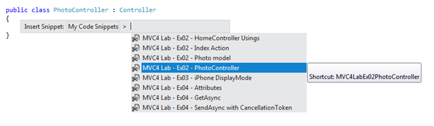 Escolha o snippet relevante da lista, clicando nele Escolha o snippet relevante da lista, clicando nele