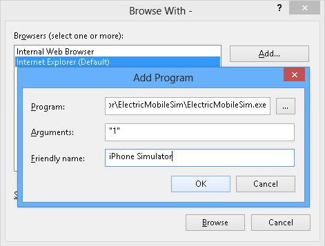 Adicionar programa Adicionar programa