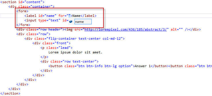 mostrando a ID no IntelliSense Mostrando a ID no IntelliSense