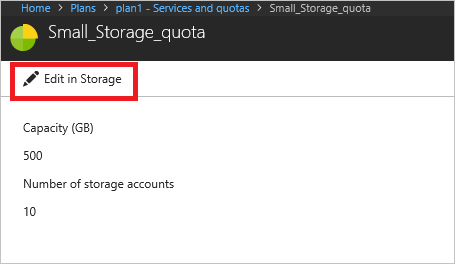 Editar um plano no portal do administrador do Azure Stack Hub