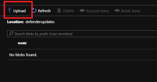 Azure Stack Hub Defender – upload