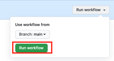 Execute o fluxo de trabalho do GitHub Actions para adicionar recursos.