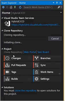 Clonar repositório no Visual Studio