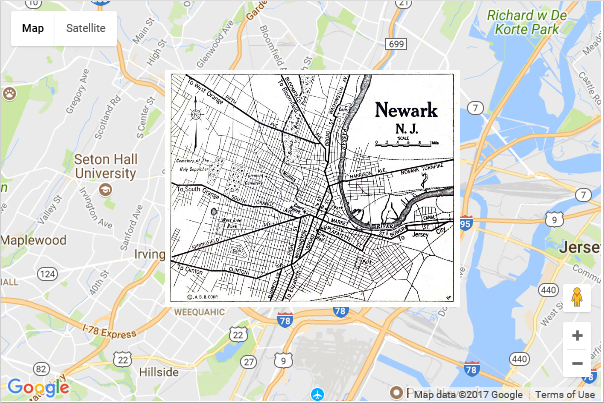 Google Maps image overlay