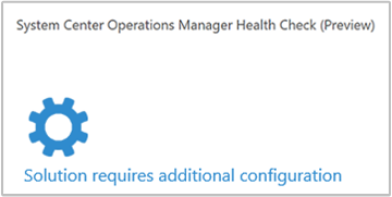 System Center Operations Manager dashboard tile.
