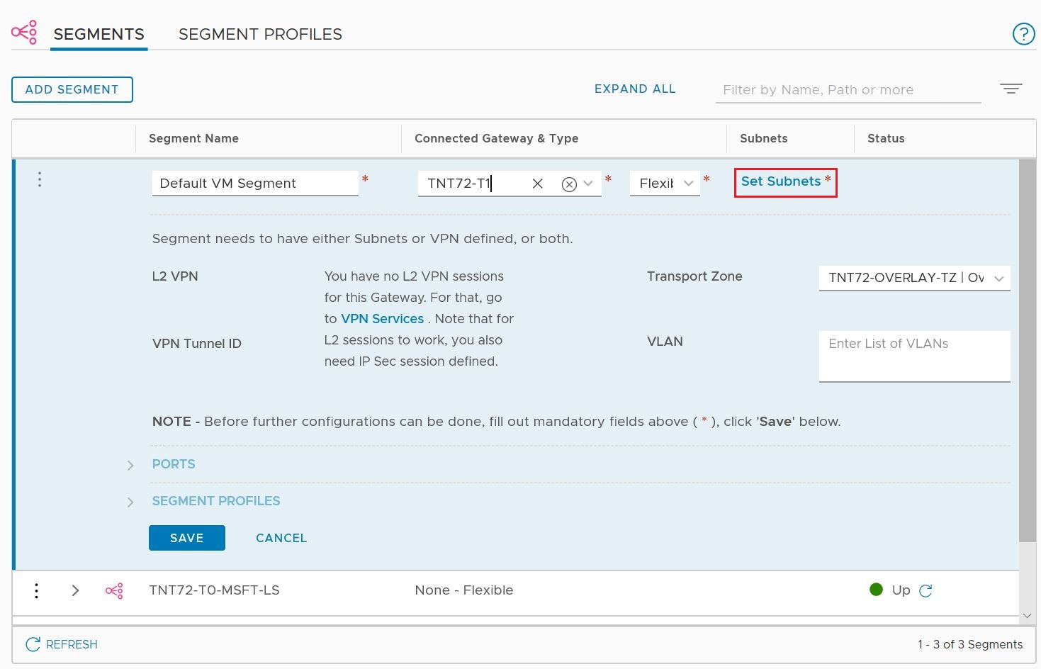 Screenshot showing how to set the subnets to specify the DHCP IP address for using a DHCP server.