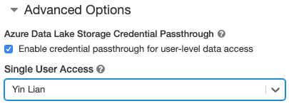 Enable credential passthrough for Standard clusters