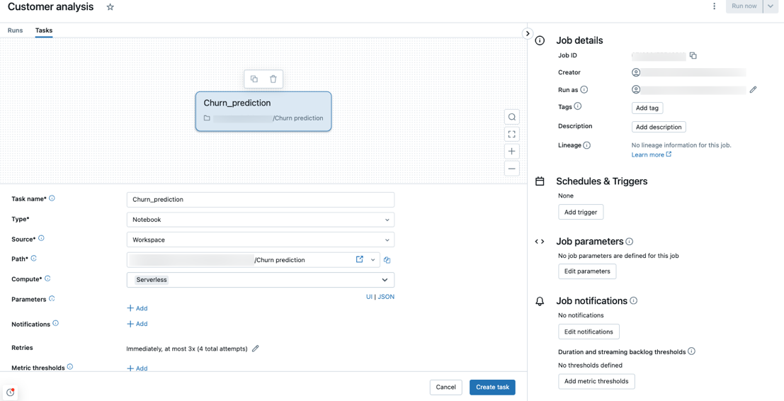 Criar tarefa sem servidor