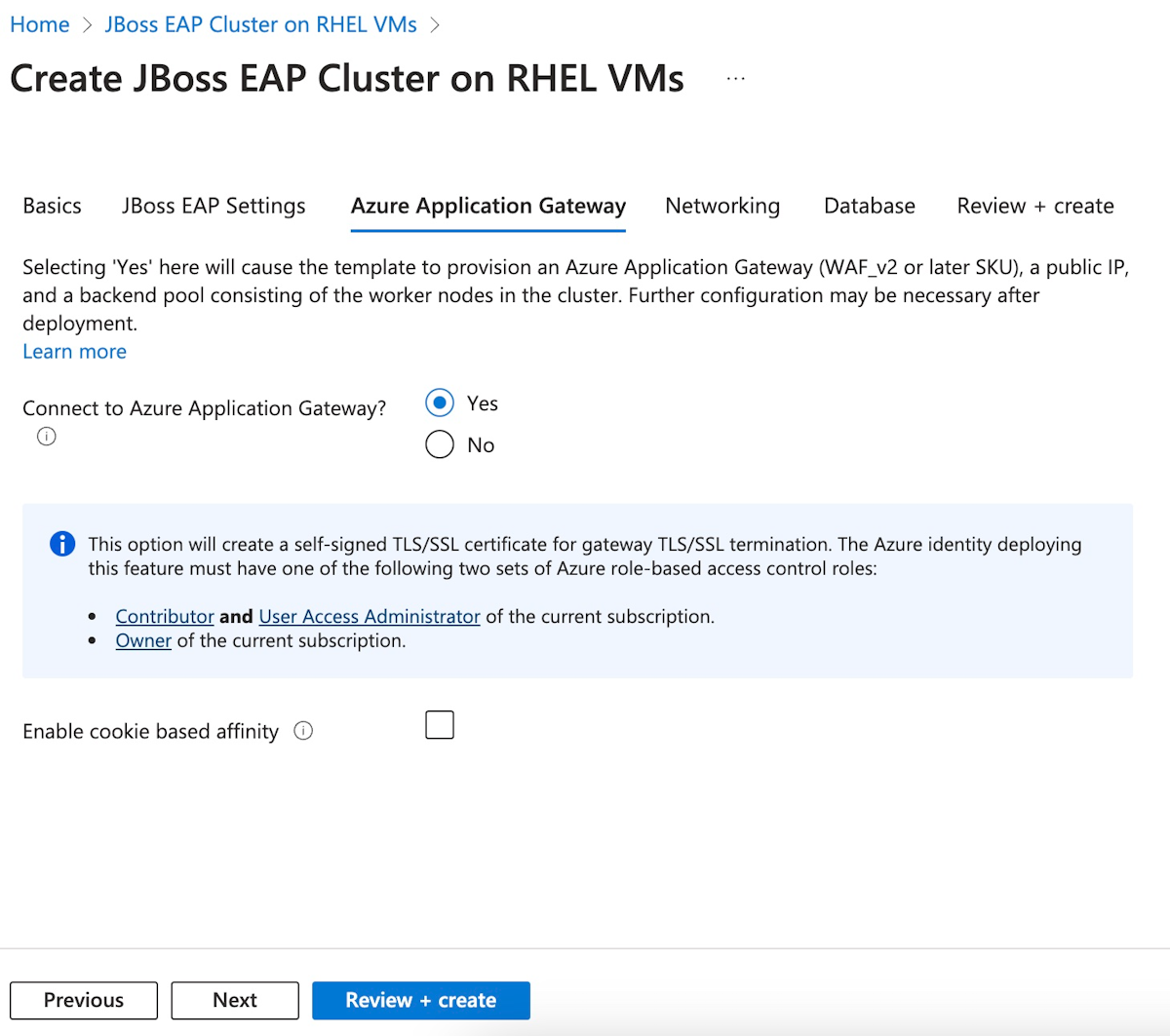 Captura de tela do portal do Azure que mostra o painel do gateway de aplicativo do Azure.