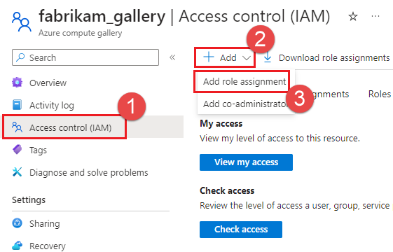 Captura de tela que mostra Adicionar atribuição de função.