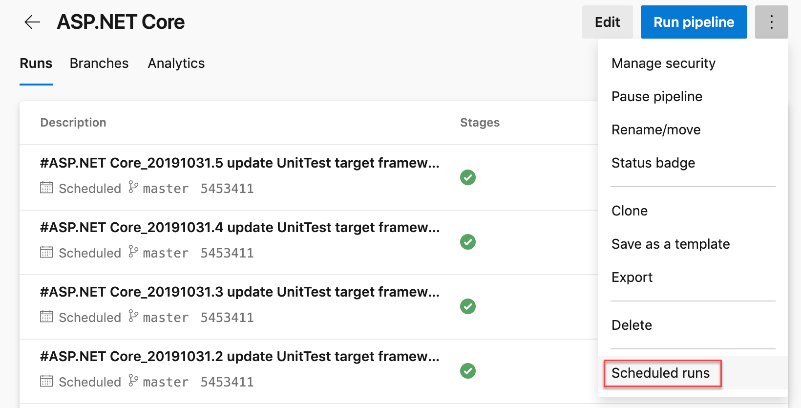 Diagnosticar agendas cron no YAML.