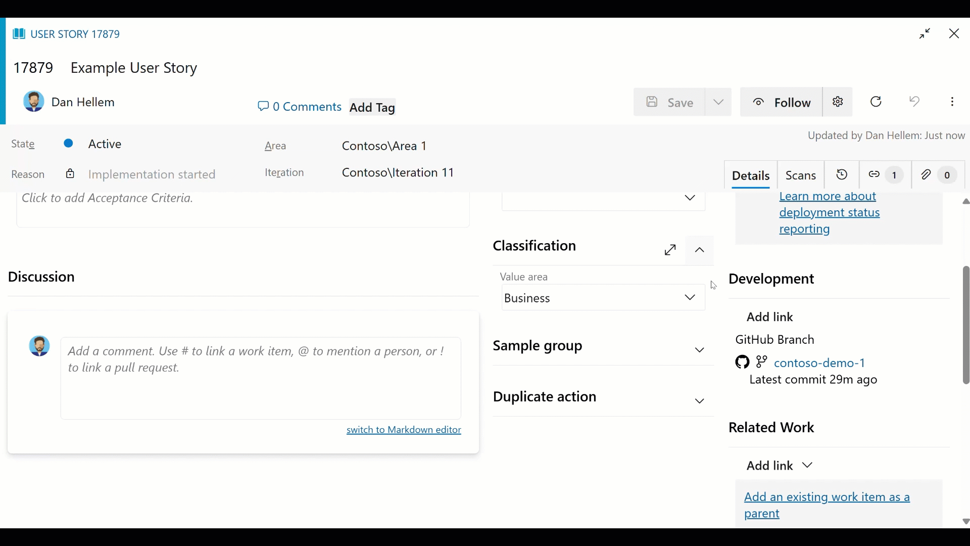 Melhorias na integração de gif para quadros do github.