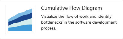 Widget de diagrama de fluxo cumulativo