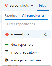 seletor de repositório