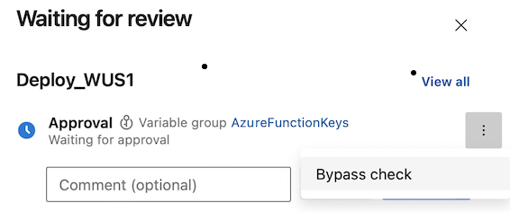 Captura de tela de Evitar uma aprovação.