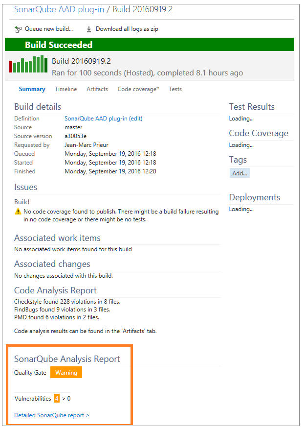 1 do SonarQube Analysis 1