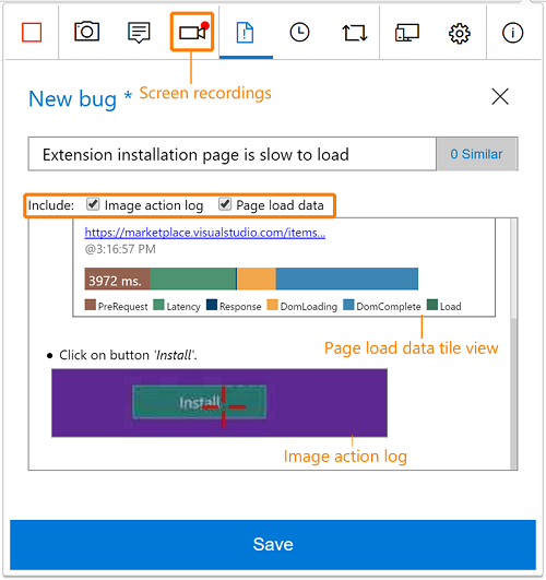 Log de Ação de Imagem XT