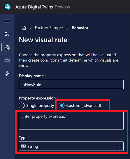 Captura de tela da definição de uma expressão personalizada para um Status no 3D Scenes Studio.