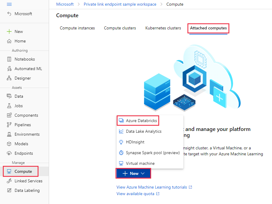 Habilitar o Link Privado do Azure como uma implantação simplificada – Azure  Databricks