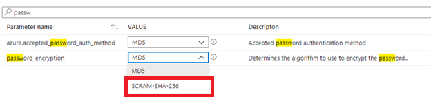 Captura de tela da página de criptografia para SCRAM.