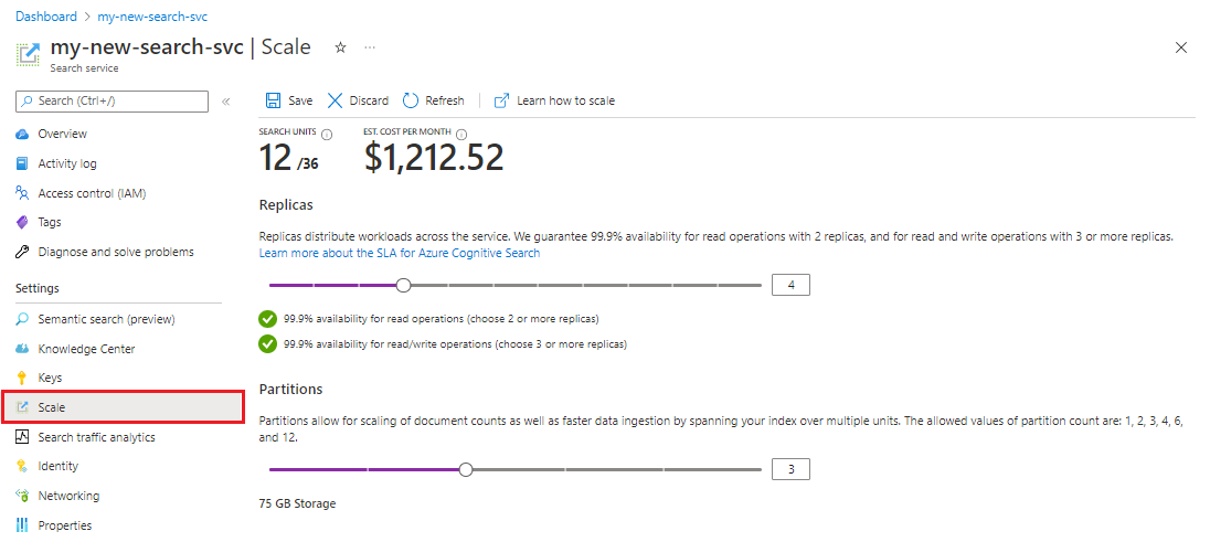 Criar um serviço de pesquisa no portal - Azure AI Search