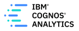 O logotipo da IBM Cognos.