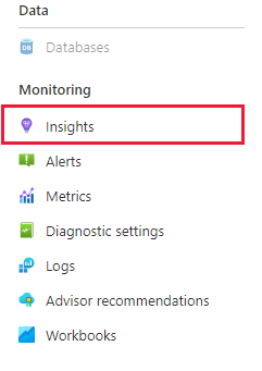 Captura de tela da ingestão do Azure Data Explorer para Insights de Monitoramento