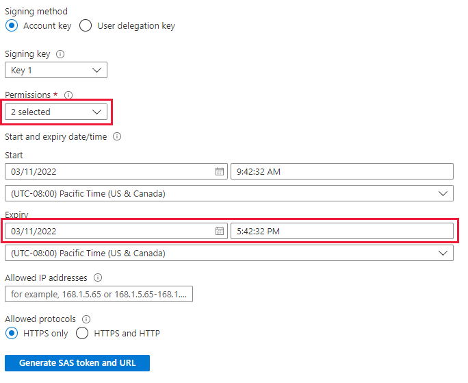 Captura de tela da ingestão do Azure Data Explorer para expiração de permissão
