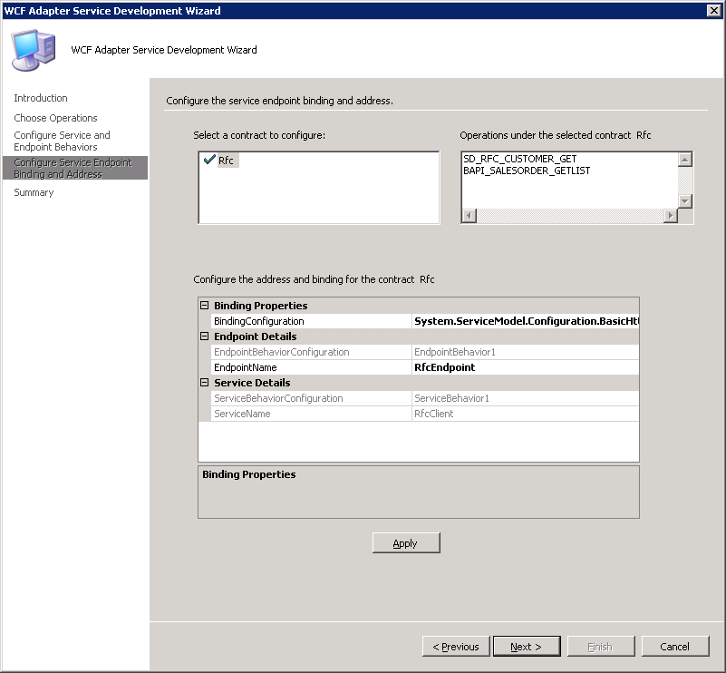 356e297c-9893-494c-a834-9d0b8b42da2e Configure Service Endpoint Binding and Address