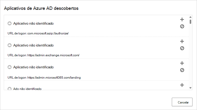 Conditional access app control discovered Microsoft Entra apps.