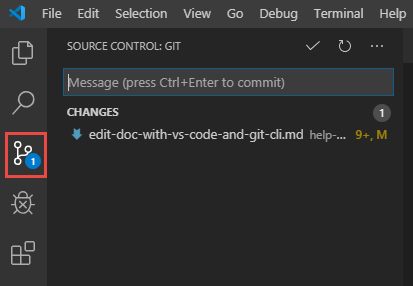 Screenshot of the source-control pane in the left sidebar of the VS Code UI.