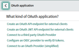 Image of what kind of OAuth application