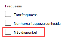 Filtro de software não suportado